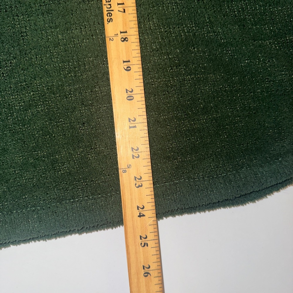 Christopher & Banks Sweater Women XL Green Hand Embroidered Winter Scene Village - Picture 8 of 8
